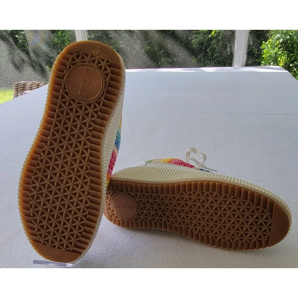 La Sheelah Women Timeless Knit Rainbow Chunky Platform 2